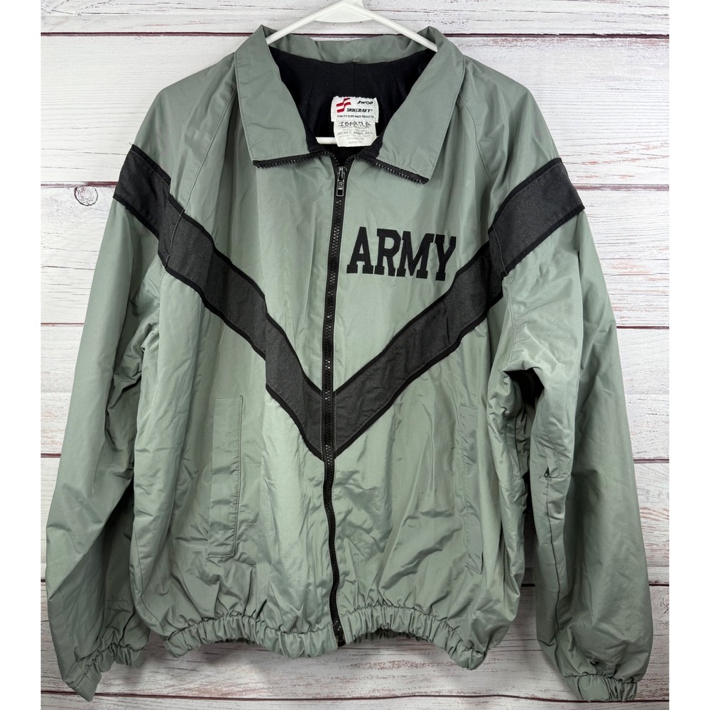 Skilcraft US Army PFU Physical Fitness Uniform Jacket Green Small‎ Regular